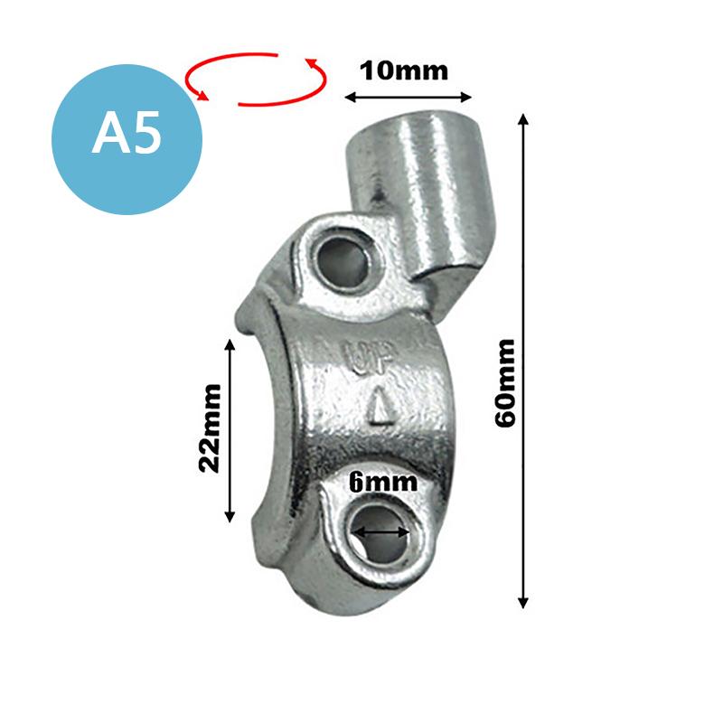 22mm Handlebar 10mm ThreadMotorcycle Master Cylinder Brake Lever Mirror Mount Clamp Rear View Mirror Holder Adapter.
