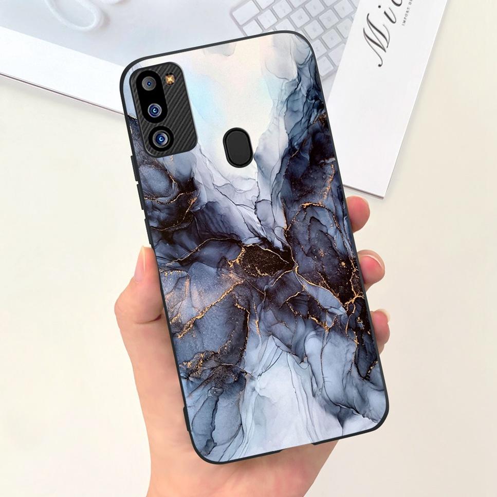 For Samsung Galaxy M21 2021 Case Cute Cat Fashion Girl Soft Silicone Cover For Samsung M21 2021 SM-M215G Bumper Phone Case Funda