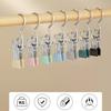 10/20 шт. Прищепки из нержавеющей стали для белья, крючок, портативная клипса для подвешивания одежды, органайзер для одежды в шкафу, вешалка