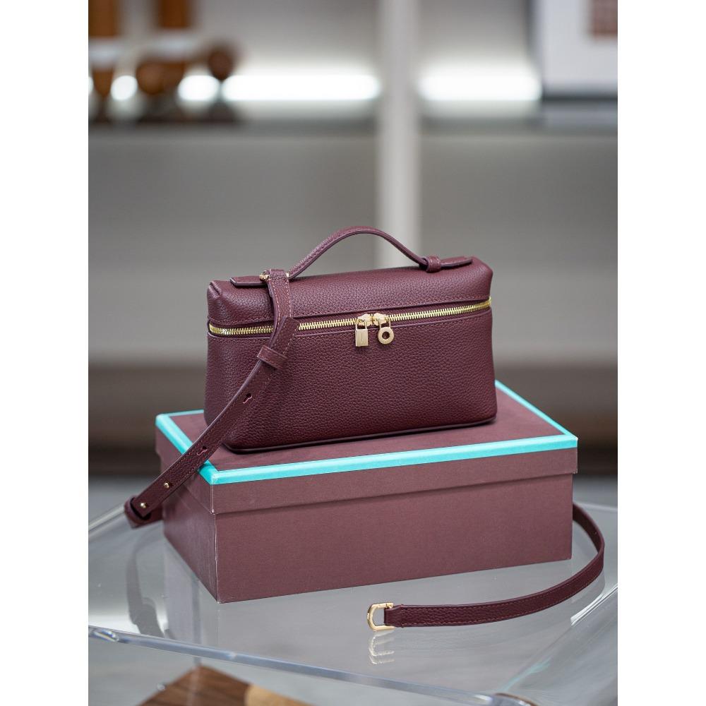 2025 Маленькая сумка-ланч-бокс, сумка из высококачественной кожи, женская сумка через плечо, универсальная для женщин