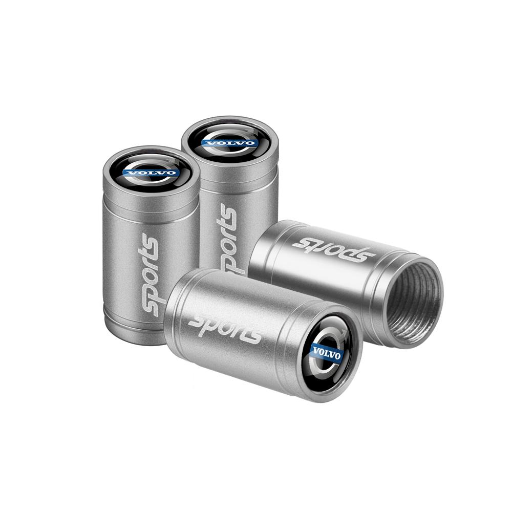 4Pcs Car Styling 3D Metal Wheel Tire Valve Caps Badge Stem Case For Volvo Rdesign V40 V60 V90 V50 XC40 XC60 XC90 S60 S90 C50 C70