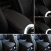 Универсальная накладка на подлокотник центральной консоли салона автомобиля из ПУ кожи, чехол на консоль подлокотника, коврик для бокса, автомобильные подлокотники, коврики для хранения