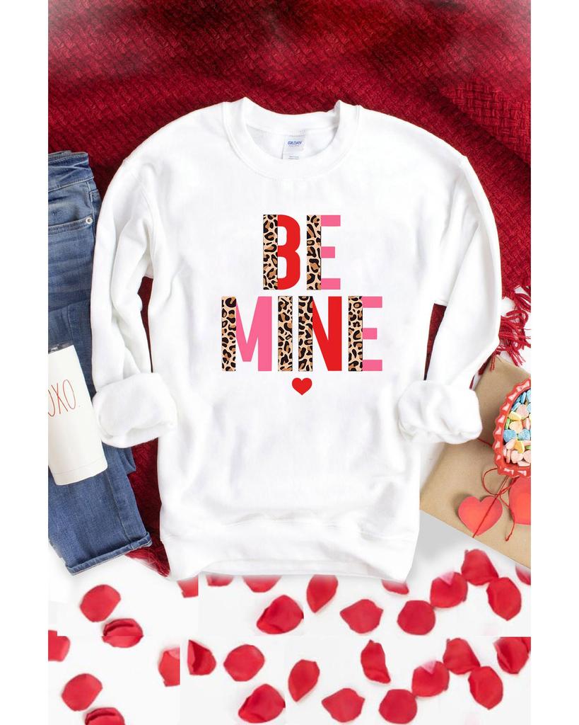 Azura Exchange Свитшот с длинным рукавом и принтом «Леопардовое сердце»