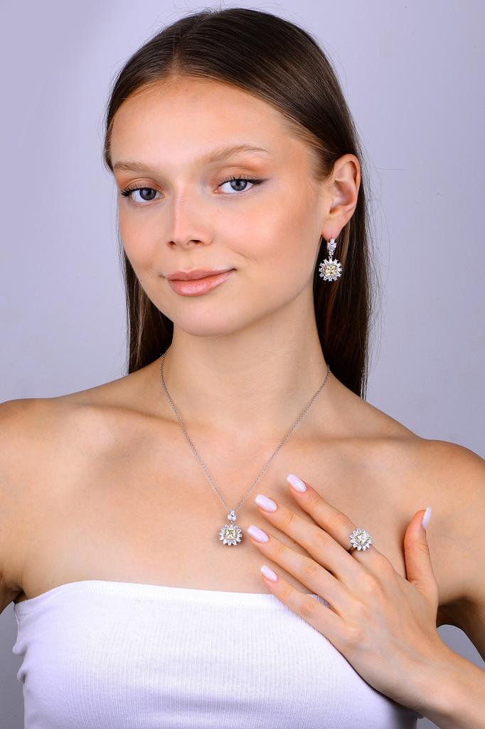 Handcrafted 925 Sterling Silver Zultanite Jewelry Set - Color Changing Cushion Cut Stone, Special for Women - Unique New Year Gift Idea for Her