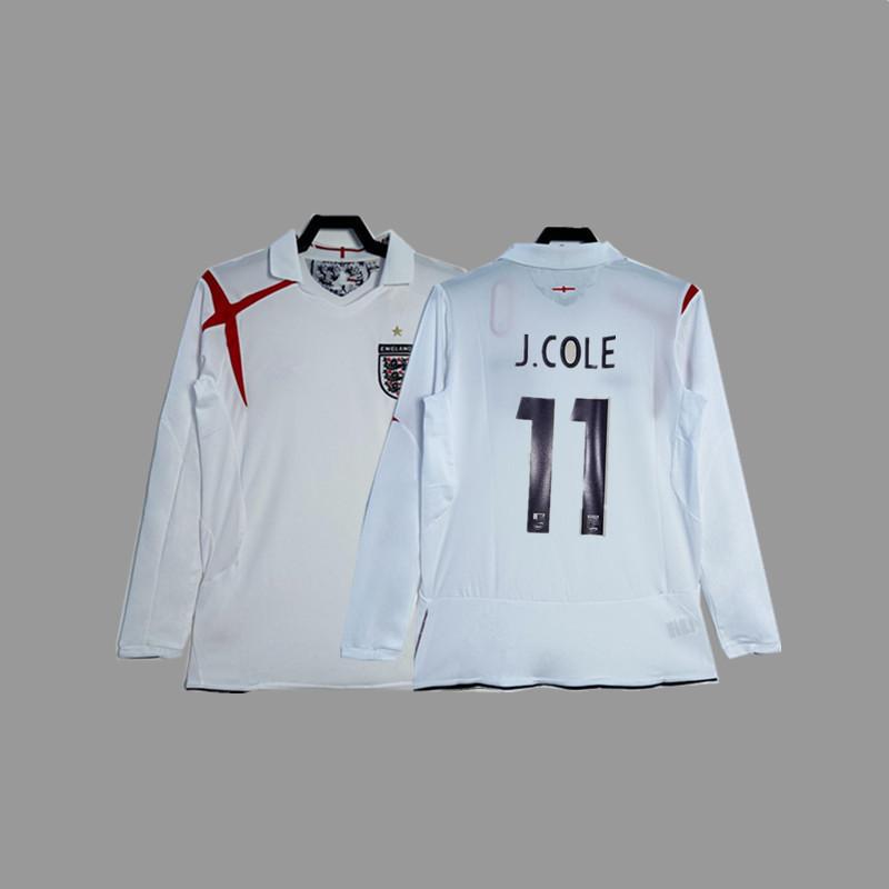 Vintage jersey Owen Rooney Beckham Lampard Gerrard classic football jersey England national team jersey
