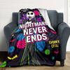 Jack Skellington Blanket Warmthful Decor Great for Office Chair Picnics All-Season Use Digital Print Suitable for Gifting Relatives and Friends