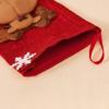 Yousheng Christmas Stocking Gift Bag Alphabet Sign Festive Cartoon Design Stocking Gift Pouch for Fireplace Decoration