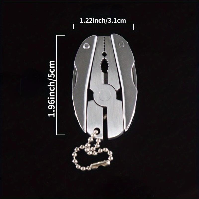 Мини-многофункциональные плоскогубцы из нержавеющей стали с черепаховой спинкой, комбинированный универсальный инструмент, складные плоскогубцы для выживания в кемпинге