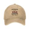Унисекс Кепка Make Europe Great Again Головной убор Бейсболка Винтажная Тракер Регулируемая