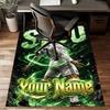 Number 7 Soccer Design Area Rug Personalized Name- Non-Slip, Soft & Cozy Floor Mat for Living Room, Office - Indoor/Outdoor Carpet