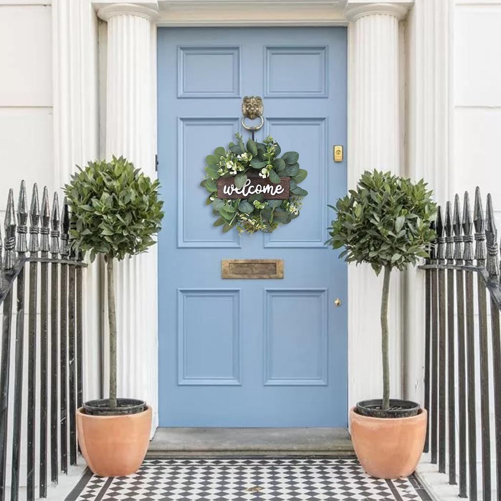 Пластиковый рукав Имитация цветочного венка Украшение двери Цветочный венок Лист Цветочный венок Вечеринка