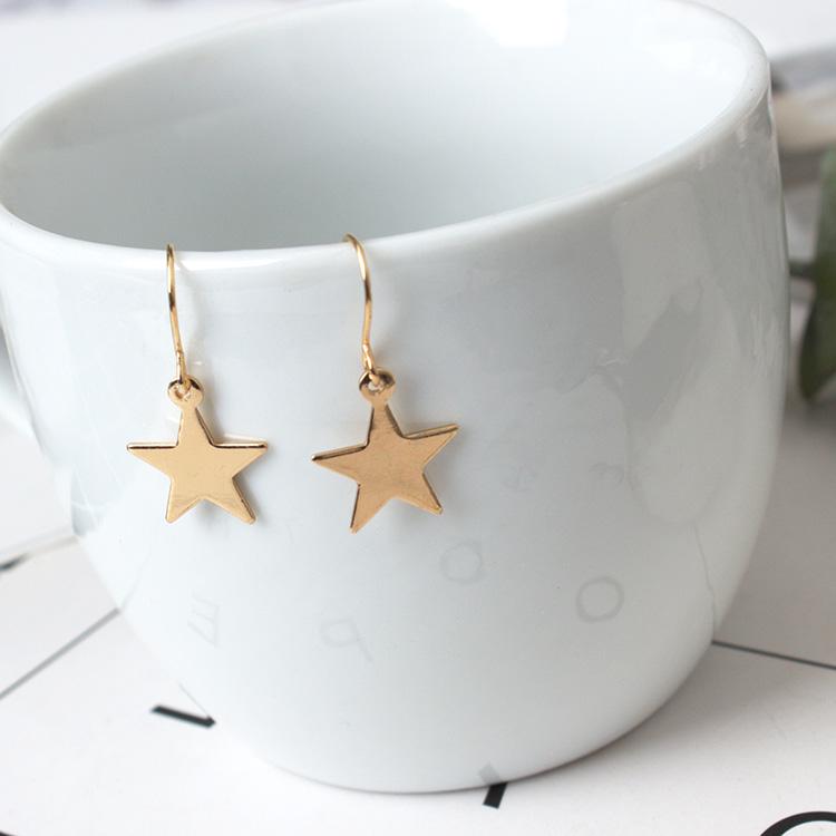 Hollow Geometry Earrings Heart Sweet Gold Love Earrings Women Gifts Jewelry Orecchini Brincos Pendientes Oorbellen
