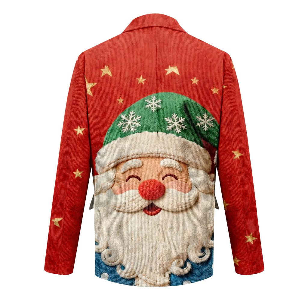 Мужской уродливый рождественский вельветовый теплый карманный пиджак-кардиган, мужской повседневный костюм