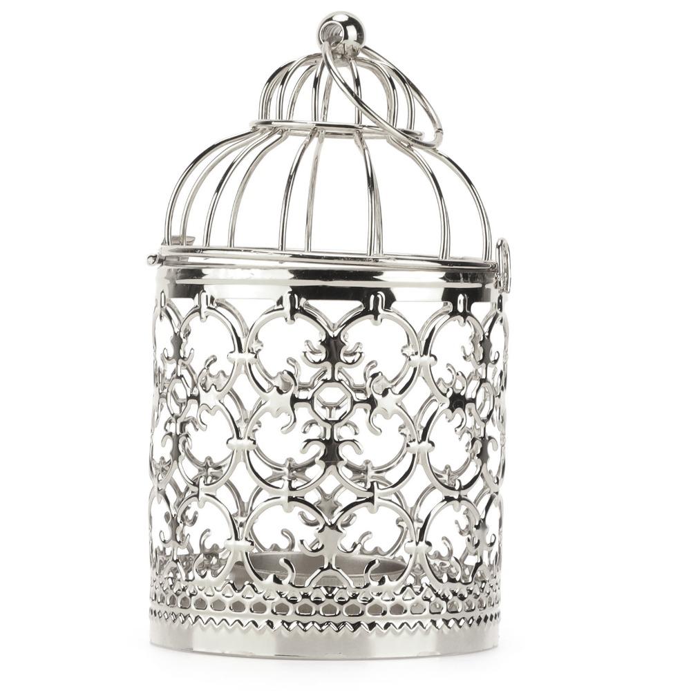 Iron Hanging Lantern Candle Holder Birdcage Candlestick Decorations Outdoor Gatherings
