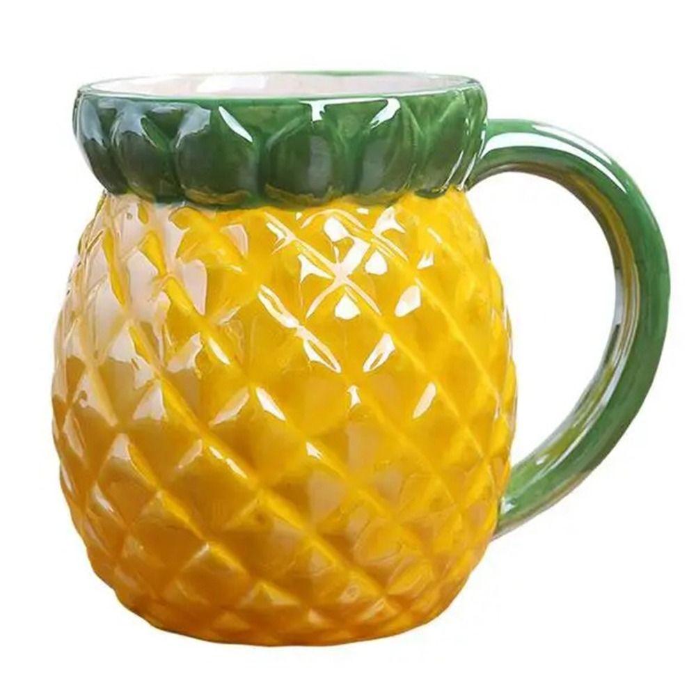 Fruit Shape Water Cups Porcelain 3D Ceramic Cup Adorable Milk Container Household