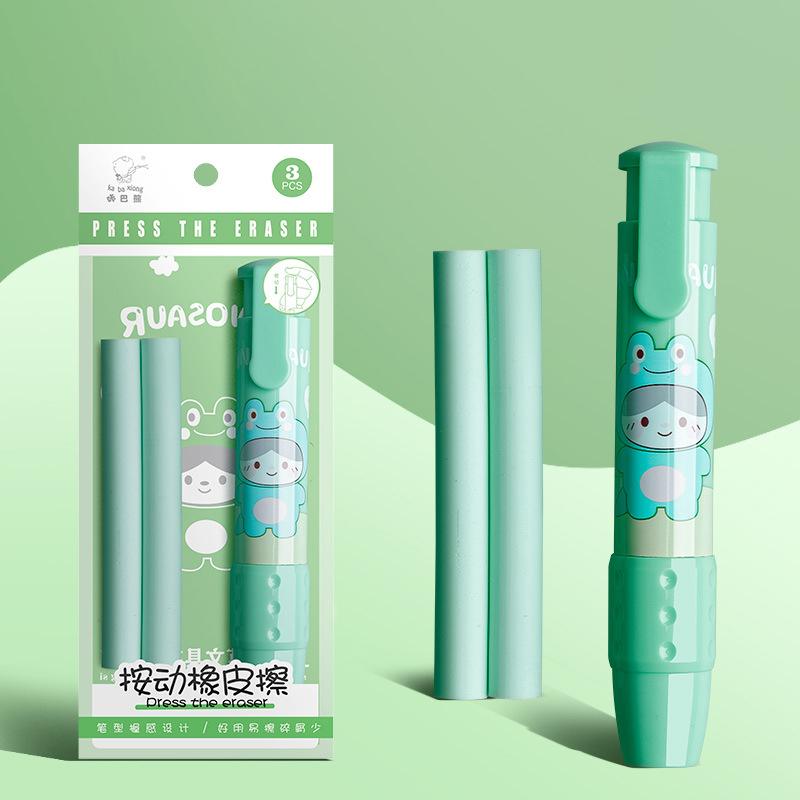 Ластики Выдвижной пресс Карандаш Резиновые корректирующие принадлежности Школьные канцелярские принадлежности
