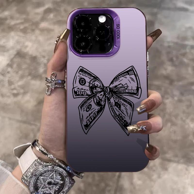 Эстетичный Чехол для Телефона с Бантом Для iPhone 17 Air 16 15 13 12 11 Pro Max Pro Plus Защитный Чехол Funda с Защитой от Царапин