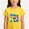 Детская футболка Wild Kratts Мультяшный принт 100% хлопок Футболки 2-12 лет Милые девочки Забавные мальчики Короткий рукав Детские топы с круглым вырезом Летние