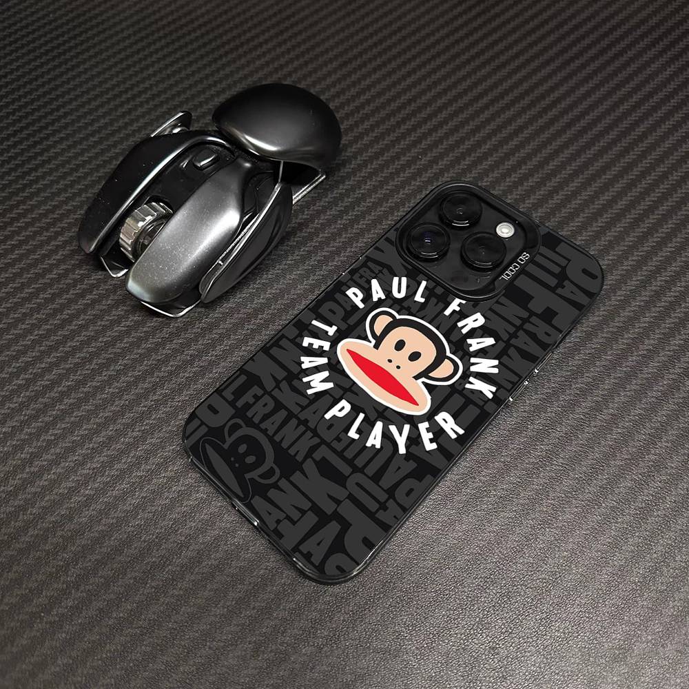 Знаменитый Роскошный Чехол Для Телефона P-Paul F-Frank Для IPhone 17 16 15 14 11 12 13 Pro Max Plus Pro Цветной Серебристый Чехол