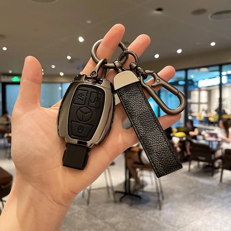 SFX1 Car Key Case Cover Shell Fob For Mercedes Benz A C E S G Class W177 W205 W213 X167 W222 CLA GLE GLB GLS AMG Maybach