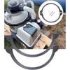 Clamp Collar Rings Sand Filter Pumps Locking Rings PVC Texture Sand Filter Pump Clamp Collar Rings Replacement Part