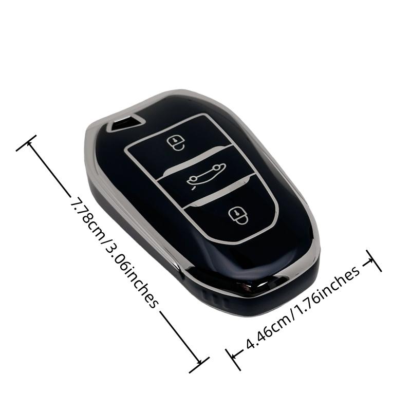 Чехол-брелок с блестящим ремешком для ключей для Peugeot 2008 3008 5008 308 508 для Opel Grandland X Mokka Corsa Insignia