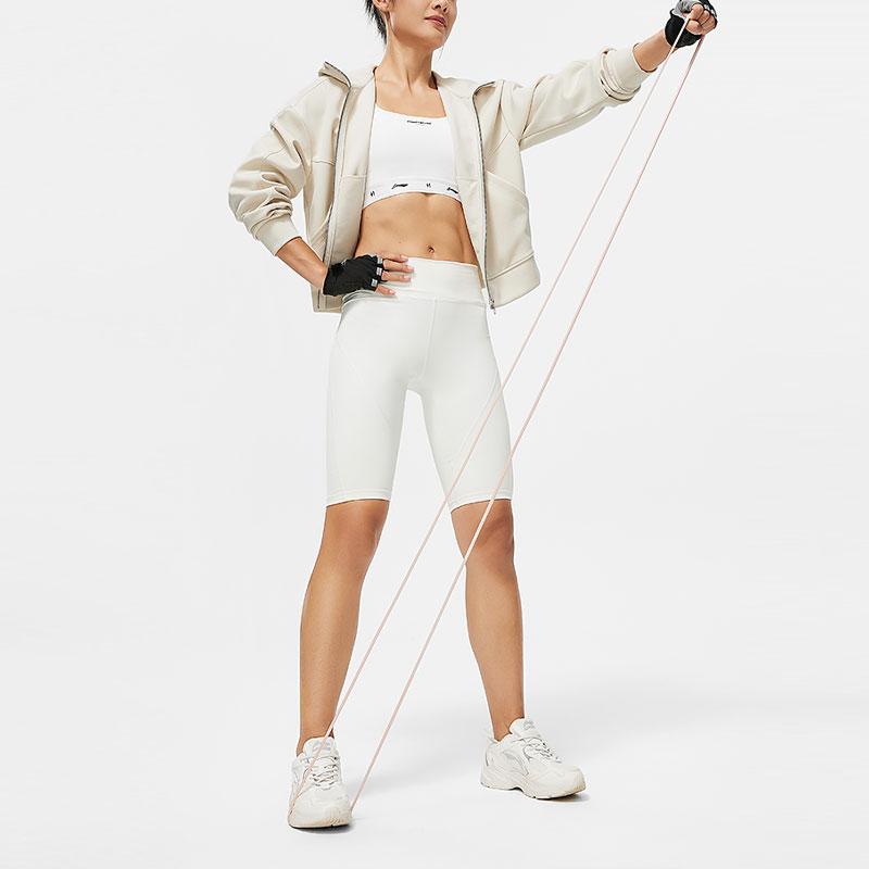 Женская толстовка-кардиган свободного кроя с капюшоном из модала с нулевым содержанием углерода Li Ning Fitness Series AWDU108-2