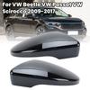 Накладка на зеркало заднего вида Для Volkswagen Scirocco Beetle CC EOS Passat 2009 2010-2017 Окрашенная в черный цвет С защелкой Автоаксессуары