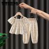 Two-piece Girls' Suits Net Celebrities Western Style Fashionable Children's Summer Clothes