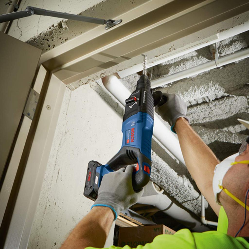 Bosch Professional SDS Plus 18V Аккумуляторная ударная дрель с кейсом для переноски Зарядное устройство Продано (Только тело, отдельно) ГБХ18В-26ДХ