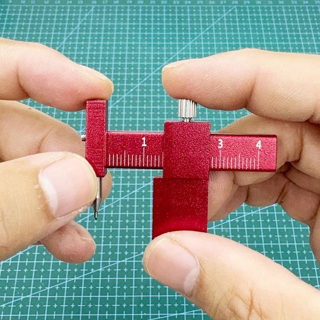 Модельный скрайбер со сменными лезвиями, параллельным позиционирующим упором и инструментом для равномерной разметки для DIY-крафта