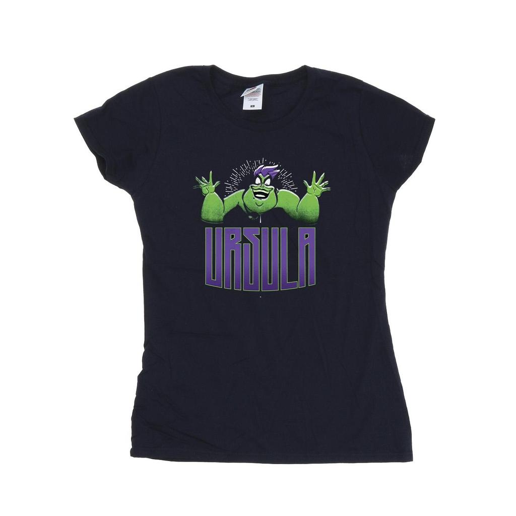 Disney Womens/Ladies Villains Ursula Green Cotton T-Shirt