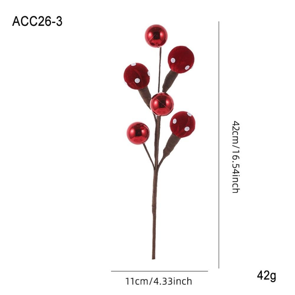 Simulated Xmas Tree Decorations Flocking Lollipop Christmas Flowers Christmas Tree Decoration