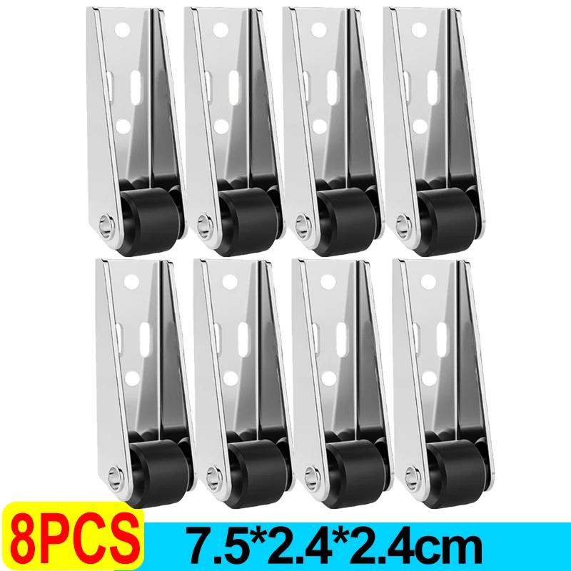 Многофункциональные роликовые колеса с кронштейном Направляющее колесо Боковые ролики Мебельные колеса Плавные бесшумные ролики