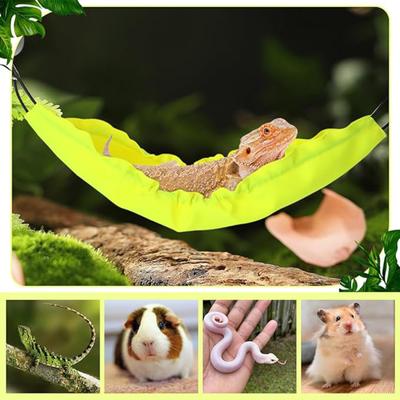 Гамак для геккона, платформа для мелких домашних животных, дышащая подвесная кровать для рептилий, игуана, бородатая агама, хамелеон, геккон, игровой гамак