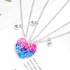 3 шт. Ювелирные изделия дружбы Подходящее ожерелье с подвеской в виде сердца Мультяшное ожерелье с капающим сердцем дружбы