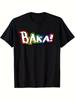 Men's & Women's Baka Anime BAKA Unisex 100% Cotton T-Shirt, Soft, All Season Casual Streetwear Essential, All-Match All Season Sty