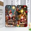 Мультяшный чехол на телефон Санта-Клаус в рождественской тематике для IPhone 16 12 11 14 13 15 Pro Max Mini X XS MAX XR SE2 7 8 14 Plus Мягкий чехол