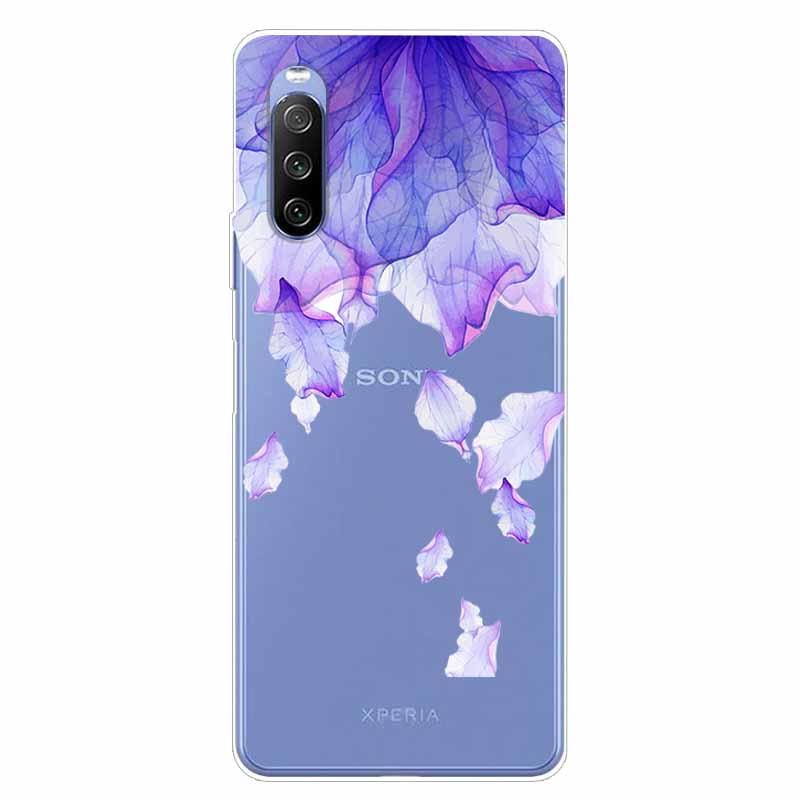Чехол для Sony Xperia 10 III ТПУ Силикон Мягкий Мультяшный Прозрачный Чехол для Sony Xperia 1 5 III Ace II Чехол для Телефона Прозрачный Coque