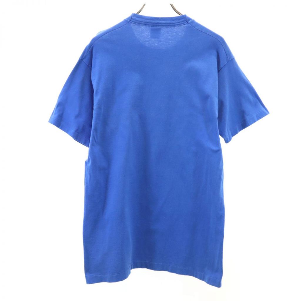 FRUIT OF THE LOOM 80-е 90-е Сделано в США Старая футболка с коротким рукавом L синяя Мужская Б/У