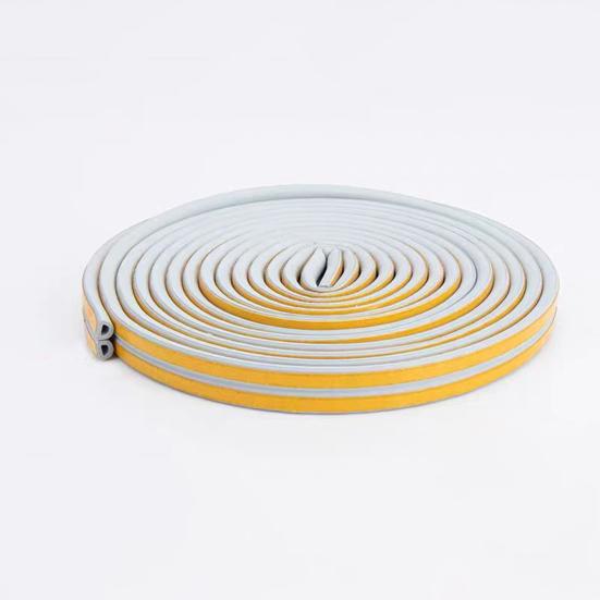 Уплотнительная лента 10 м, эластичная звукоизоляционная резиновая универсальная длинная дверная стопорная лента для раздвижных дверей