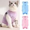 Cat Recovery Suit  For Spay Small Dog Jumpsuit After Surgery Wear Wounds Anti Licking Adjustable Collar Kitten Pajamas Bodysuit