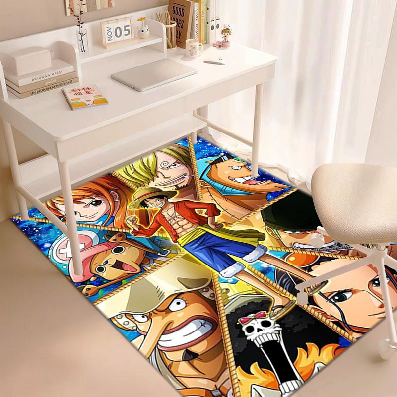 В главных ролях японский мультфильм ONE PIECE Манки Д. Ковер Luffy подходит для гостиной и спальни, коврики для прихожей, офиса, балкона, декоративный ковер V20