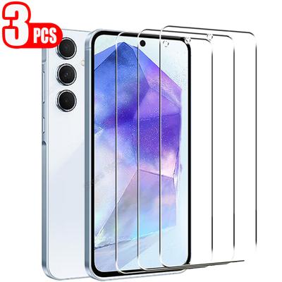 Защитные пленки из закаленного стекла HD, 3 шт., для Samsung Galaxy A05 A05S A15 A25 4G 5G A35 A55 A04 A04S A14 A24 A34 A54 M14 M34 M54 M15 M25 M35 M55