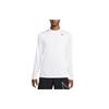 Dri-FIT Legend Solid Logo Crew Neck Loose Fit Long Sleeve T-Shirt Men Tops White DX0993-100