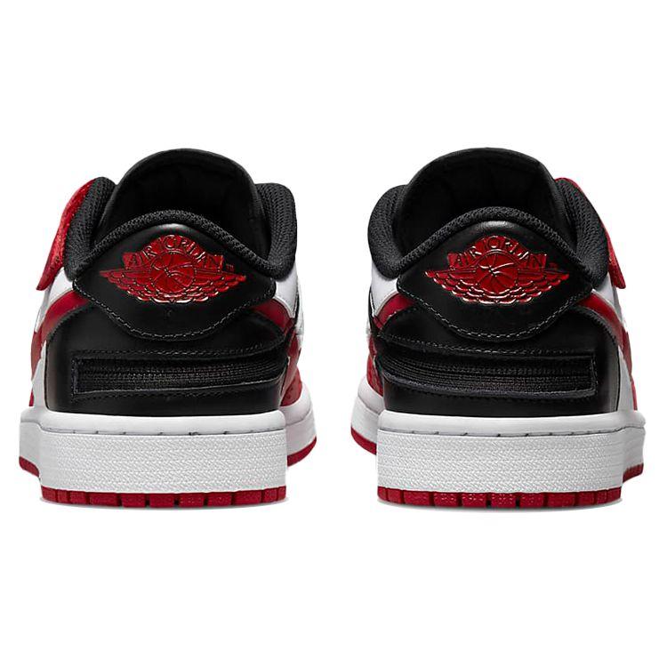 Air Jordan 1 Low FlyEase White Gym Red Мужские кроссовки Черные DM1206-163