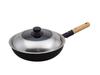 Takumi JAPAN Stir Frying Pot 30cm with Glass Magma Plate Iron Frying Pan with Uneven Iron IH Stir Frying Irregular Processing On the Iron Surface