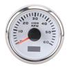 52mm 2inch Car 6000RPM Tachometer Gauge with Hour Meter 7 Color Backlight RPM Meter Kit for Truck Tractor Car RV Boat (Black Dial Black Cover