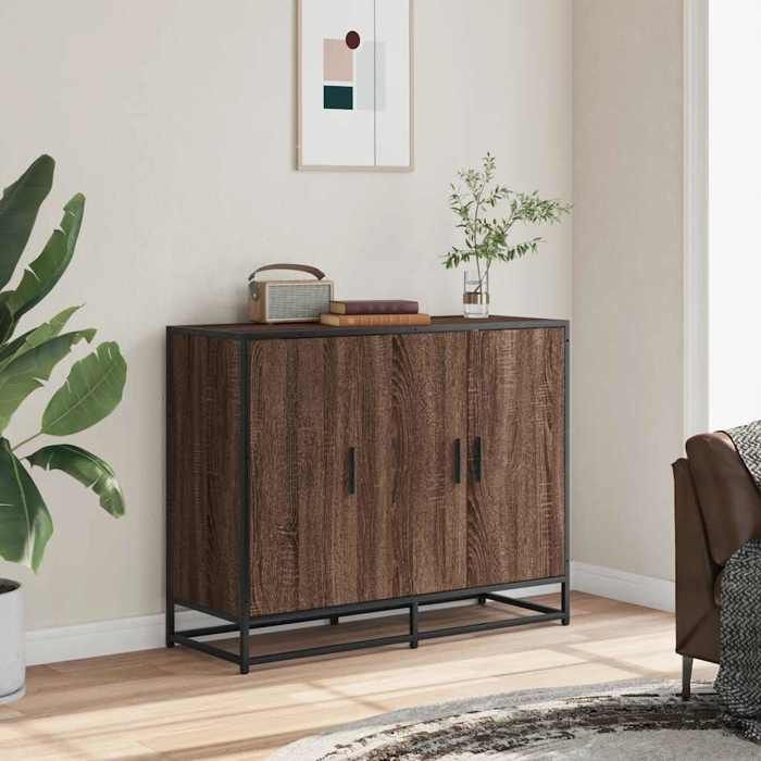 VidaXL Buffet Brown Oak 94x35x76 Cm Engineered Wood, Storage Cabinet, Entryway Furniture, Accent Furniture, Furniture of 849008