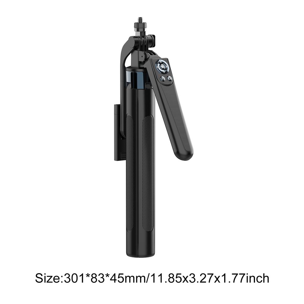 Selfie Stick Wireless Tripod Stand with Light Bluetooth Remote Extendable Tripod Aluminum Selfie Stick Phone Tripod for Vlogging